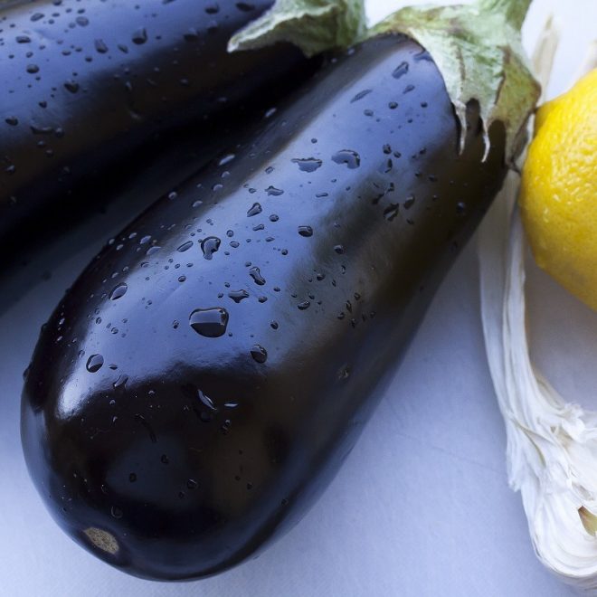 Maraicher local Guérande Légumes fruits aubergine violette