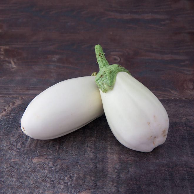 Maraicher local Guérande Légumes fruits aubergine blanche