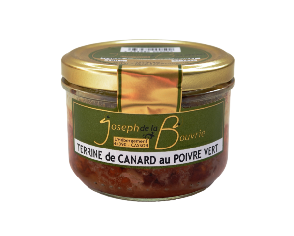 Terrine canard poivre vert