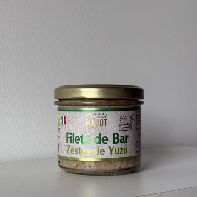 tartinade Marot - filets de bar & zestes de yuzu