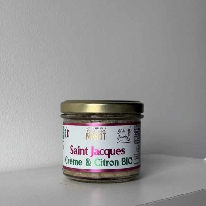 tartinade Marot - saint Jacques, crème & citron BIO