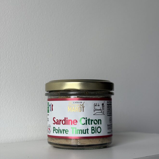 tartinade Marot - sardine, citron & poivre timut Bio