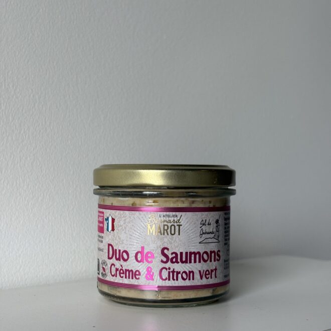 tartinade Marot - duo de saumons, crème & citron vert