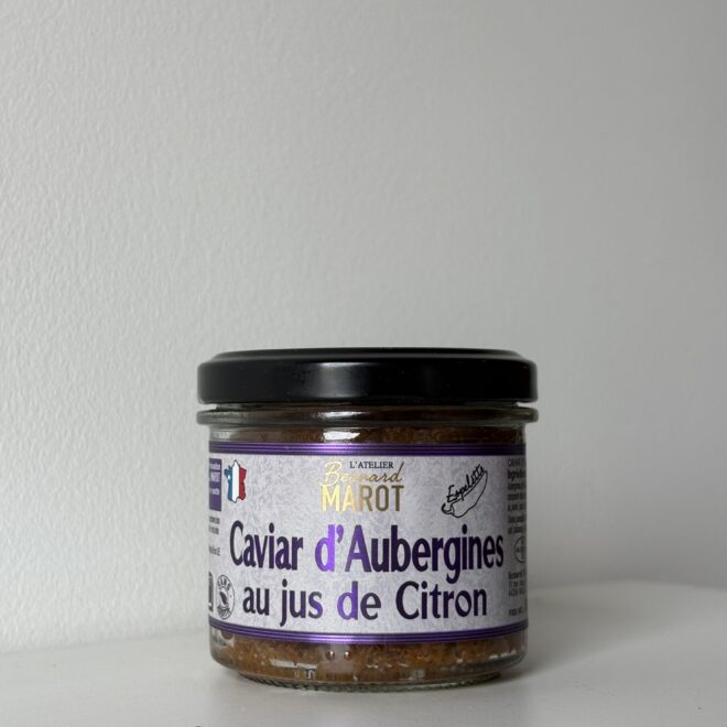 tartinade Marot - caviar d'aubergines au jus de citron