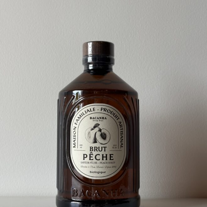 sirop brut bio - pêche